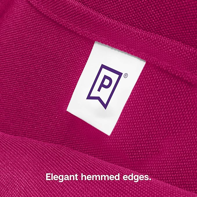 Gee Di Moda Rectangle Tablecloth - 90 x 132 Inch Fuchsia Table Cloth for 6 Foot Tables with Floor-Length Drop - Heavy Duty Washable Fabric for Holiday Party, Dinner, Weddings & Baby Shower