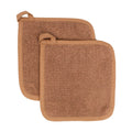 RITZ Terry Potholder & Hot Pad: Unparalleled Heat Resistant, Durable 100% Cotton – Ergonomically Designed for Optimal Grip – Easy-Care Machine Washable – 2-Pack, Copper