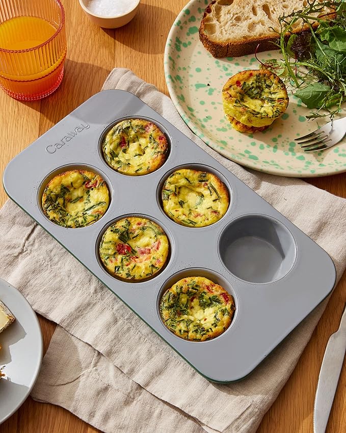 Caraway Non-Stick Ceramic-Coated 6-Cup Muffin Pan