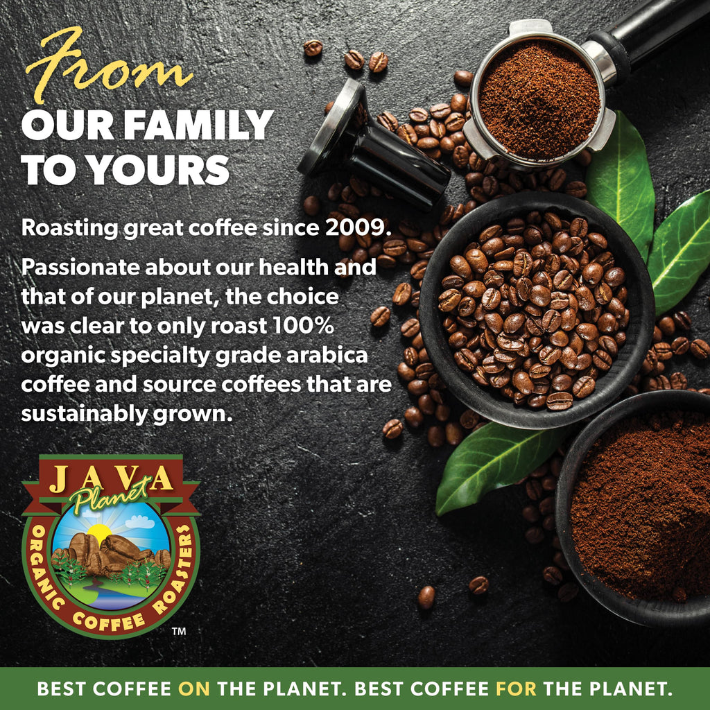 Java Planet Low Acid Organic Coffee, Peruvian, Medium Dark Roast, 16 oz