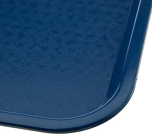 Carlisle FoodService Products Café Cafeteria Tray, Fast Food Tray for Restaurant or Commercial Use, 12" x 16", 1 Count, Blue