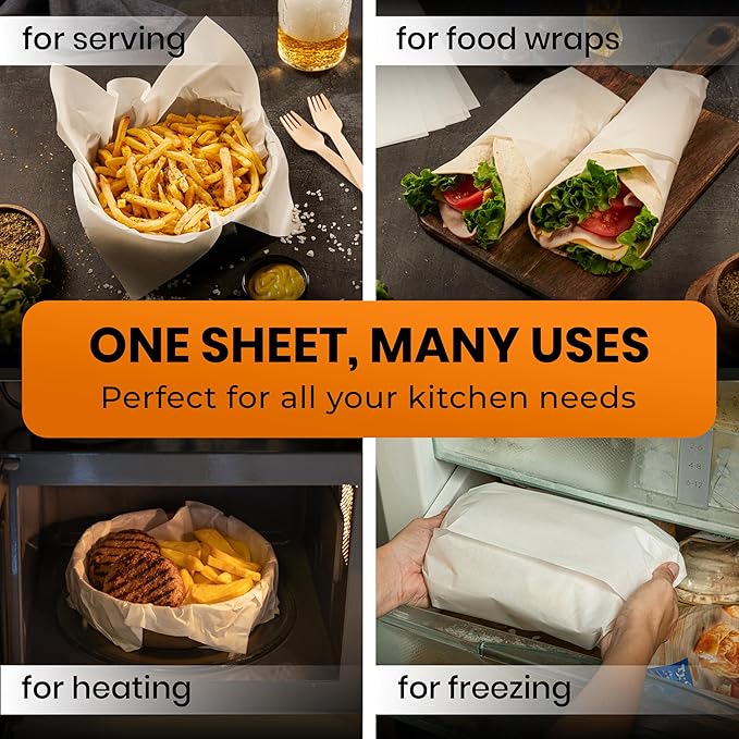 120 Pcs 16x24" Parchment Paper Sheets by Baker's Signature