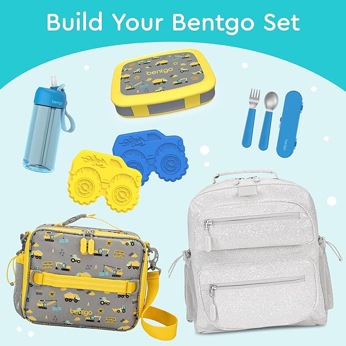 Bentgo Kids Prints Leak-Proof 5-Compartment Bento-Style Kids Lunch Box