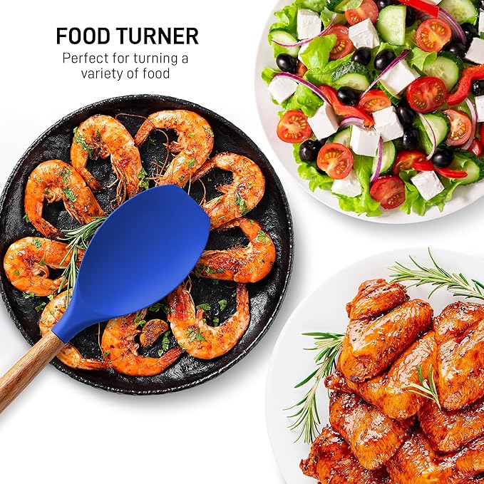 Zulay Kitchen 5 Piece Silicone Utensil Set