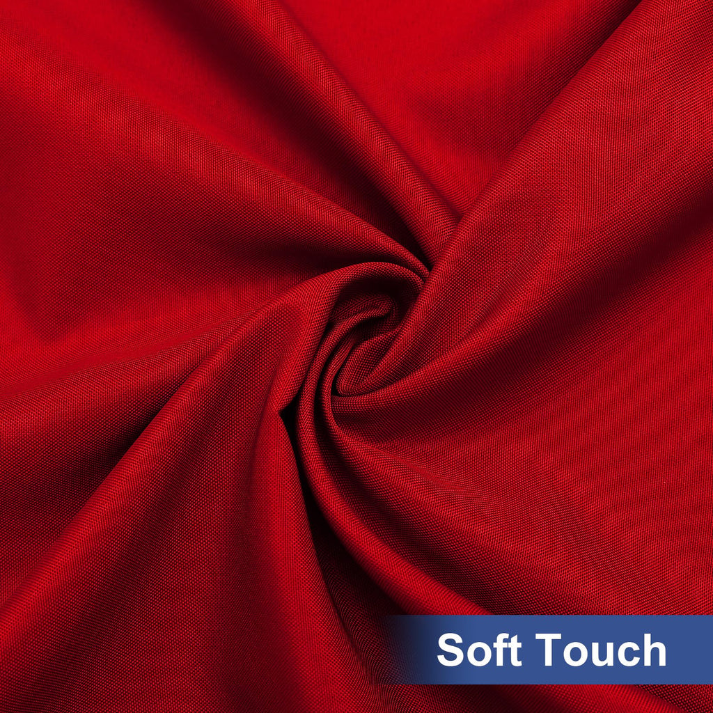 homing Rectangle Table Cloth Cover, Water-Resistant Polyester Elastic Fitted Tablecloth, Fits for 4 Foot Folding Tables, Washable Table Protector for Picnic, Camping, Outdoor (Red, 24" x 48")