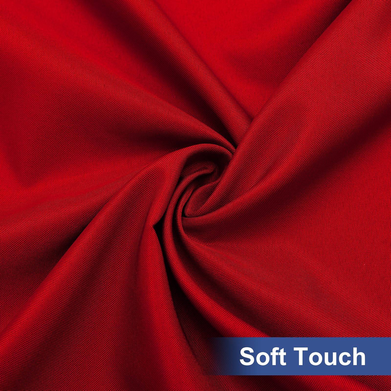 homing Rectangle Table Cloth Cover, Water-Resistant Polyester Elastic Fitted Tablecloth, Fits for 4 Foot Folding Tables, Washable Table Protector for Picnic, Camping, Outdoor (Red, 24" x 48")