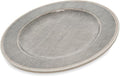 Carlisle FoodService Products Grove Reusable Plastic Plate Dinner Plate with Wide Rim for Home and Restaurant, Melamine, 11 Inches, Smoke, (Pack of 12)