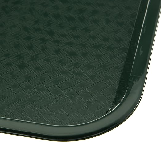 Carlisle FoodService Products Café Cafeteria Tray, Fast Food Tray for Restaurant or Commercial Use, 12" x 16", 24 Count, Forest Green