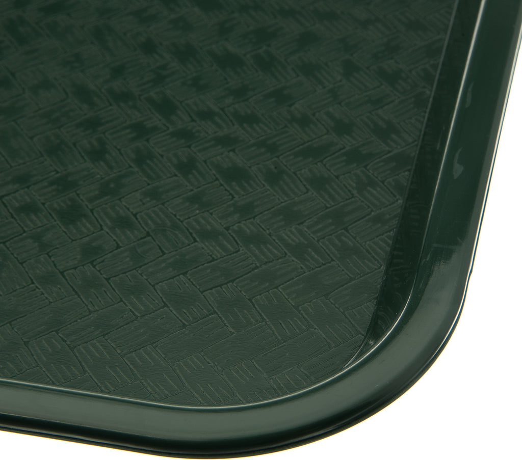 Carlisle FoodService Products Café Cafeteria Tray, Fast Food Tray for Restaurant or Commercial Use, 12" x 16", 24 Count, Forest Green