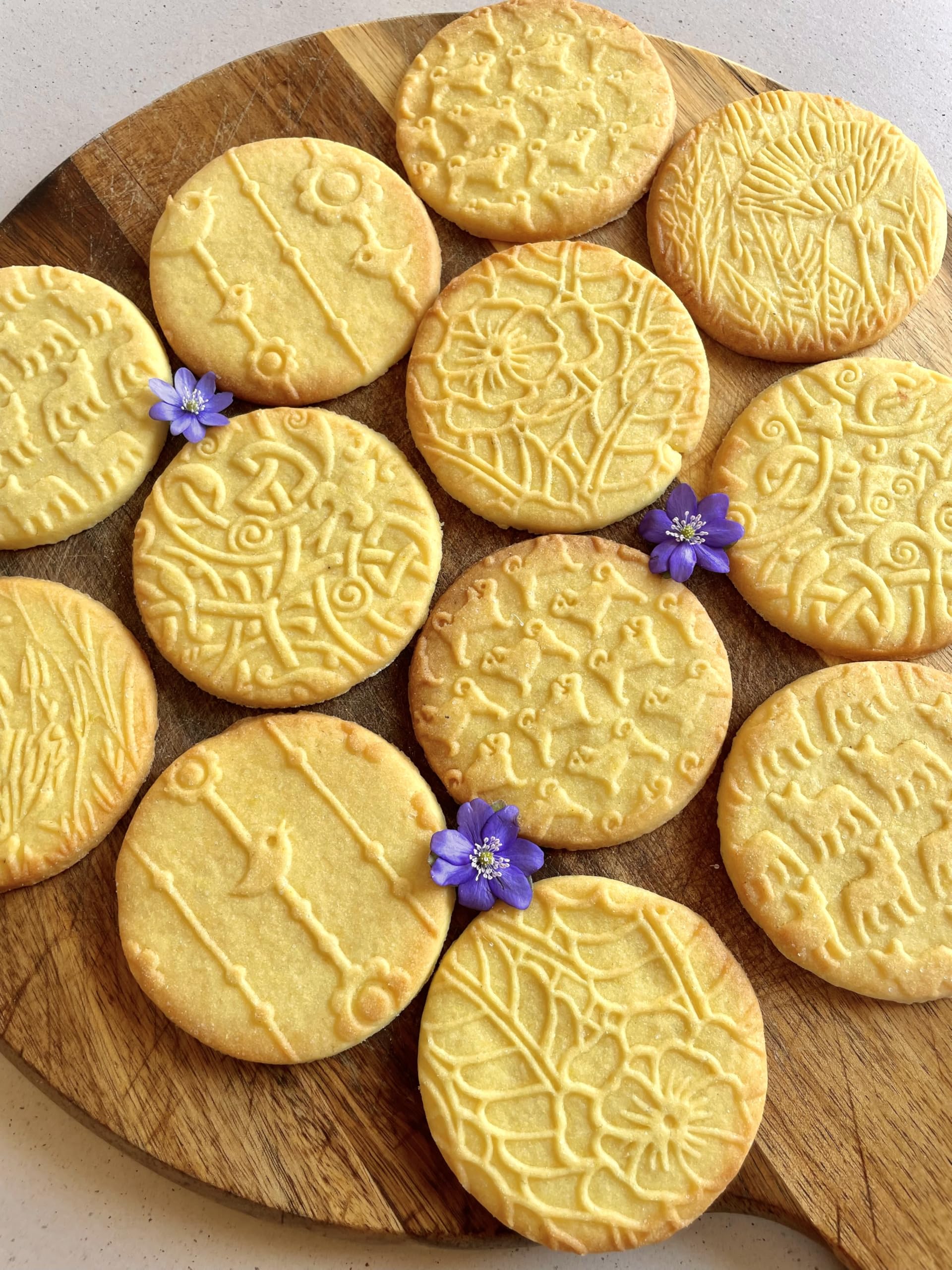 SAKURA TREE Embossing Rolling Pin with Blooming Sakura Flowers Pattern. Dough and Clay Roller for Embossed Cookies Fondant Pottery. Cookie and Ceramic Stamp. Backing Gifts for Women by Algis Crafts