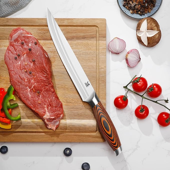 MSY BIGSUNNY 5pcs Knife Set Kitchen Utensils Knife, German Stainless Steel Professional Chef Kitchen Knife Set