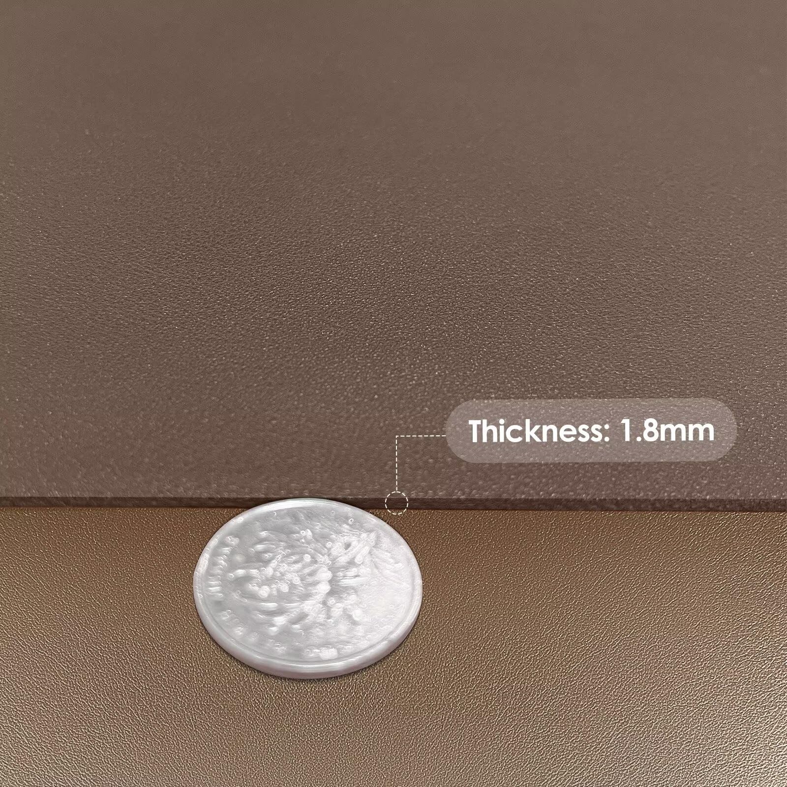 Zinkooat Dresser Top Protector - Can Be Used On Both Sides Waterproof and Easy to Clean Good Flatness Used for Dresser Table(Mud Color+Champagne Gold 10x42)