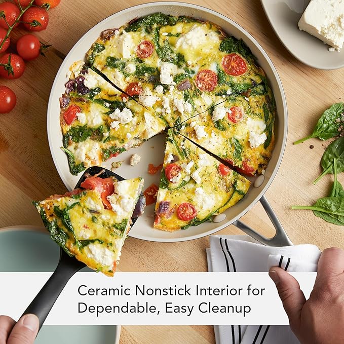 KitchenAid Hard-Anodized Ceramic Nonstick Frying Pan, 10-Inch