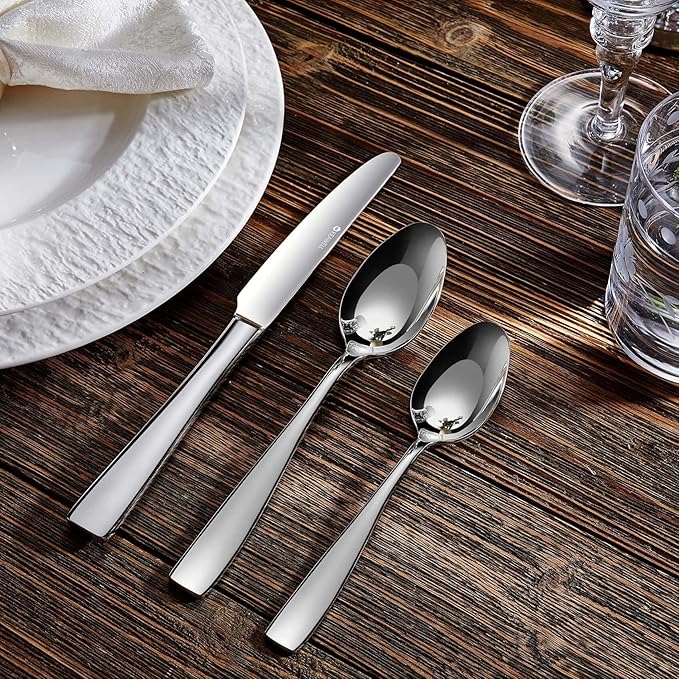 KEAWELL Premium Louis 4-Piece 18/10 Teaspoon Set (6.4" Teaspoon)
