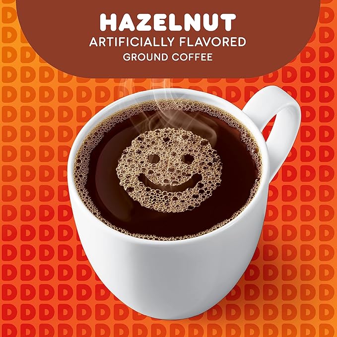 Dunkin’ Hazelnut Artificially Flavored Coffee, Keurig K-Cup Pods, 88 Count