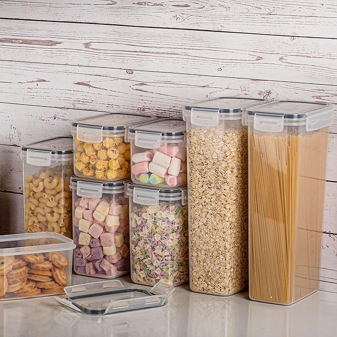 Vtopmart Airtight Food Storage Containers with Lids, 24 pcs, Black