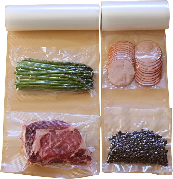 Simple Houseware 8"x50' Vacuum Sealer Bags Sous Vide Roll, BPA Free, 2-Pack