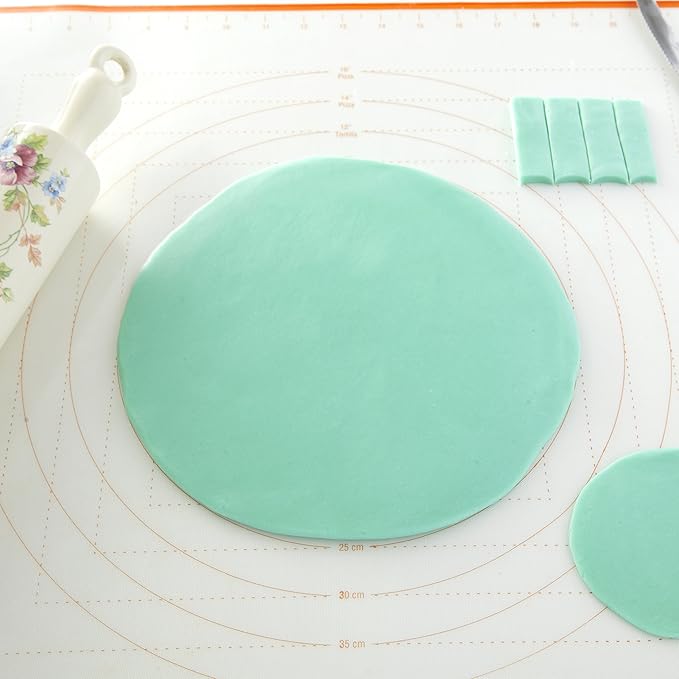 BakeitFun Silicone Pastry Mat X-Large 29.5 x 20.5 Inches, Nonstick Dough Rolling Mat with Measurement Markings, Heat Resistant to 450°F, BPA Free, Dishwasher Safe Baking Mat