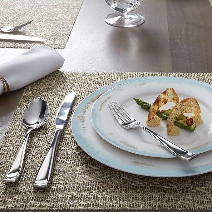 Oneida Moda 75-Piece 18/10 Silverware Set for 12, Flatware