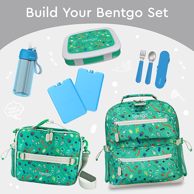 Bentgo Kids Prints Leak-Proof 5-Compartment Bento-Style Kids Lunch Box