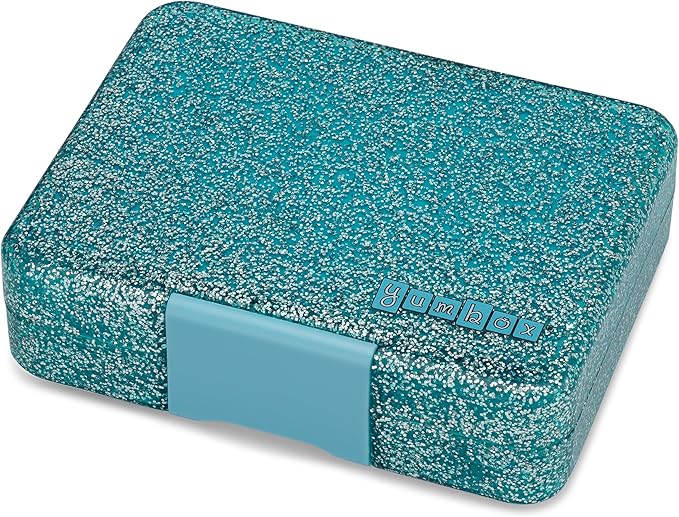 Yumbox Snack Box, 3 Compartments, Leakproof, Glitter Blue