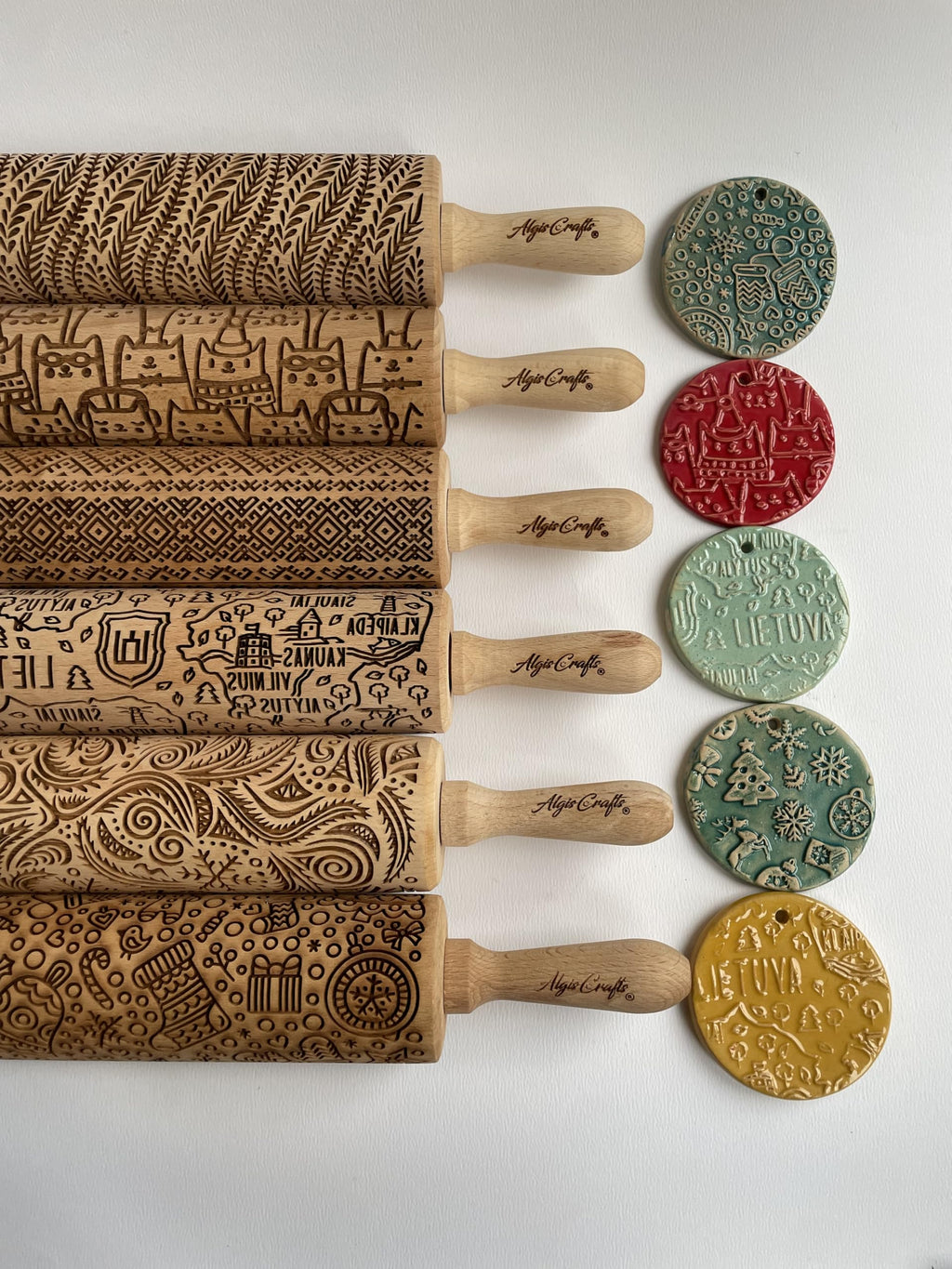 EGYPT HIEROGLYPHS EMBOSSING ROLLING PIN LASER ENGRAVED ROLLING PIN for EMBOSSED COOKIES GIFT for FRIEND