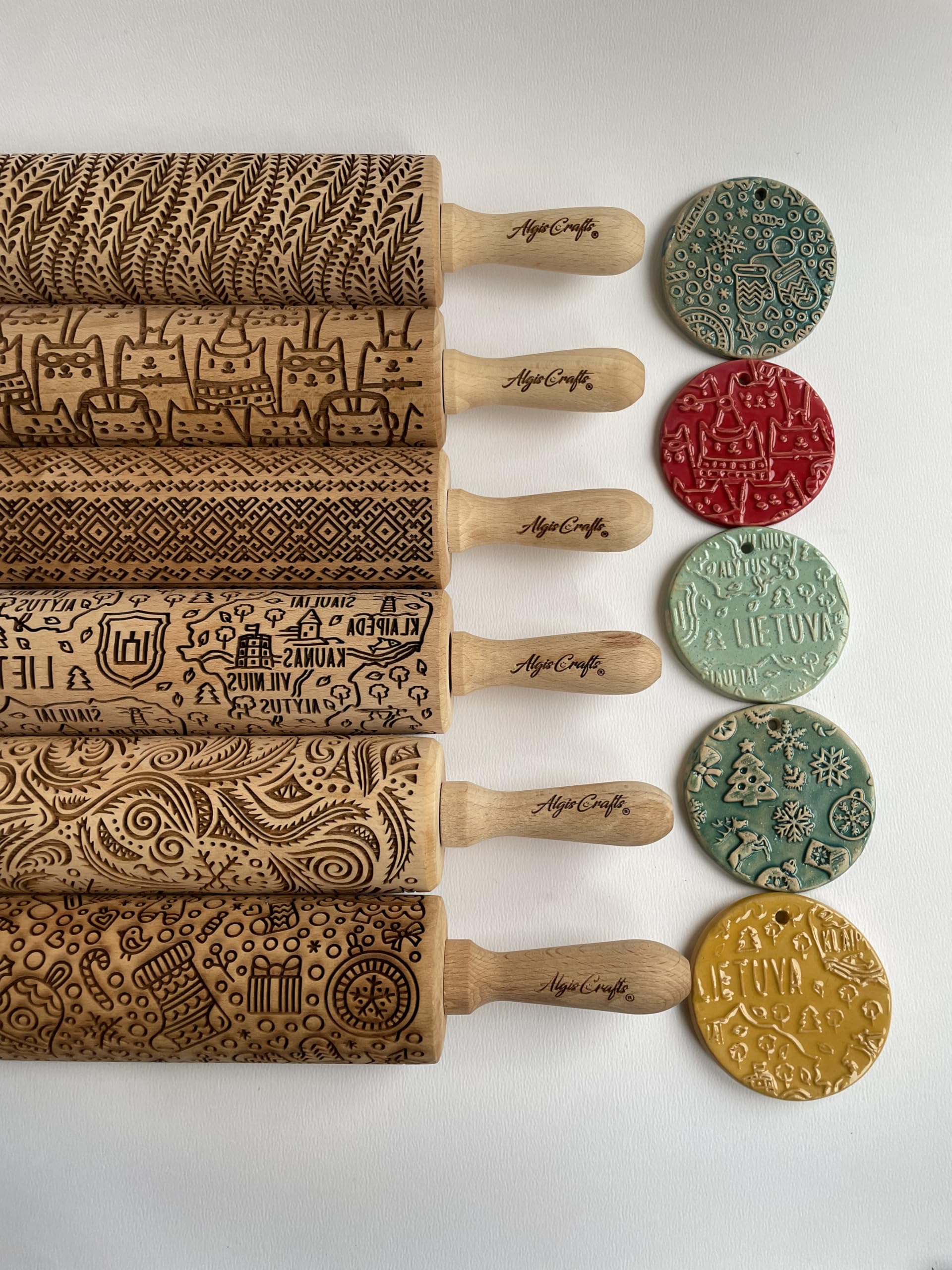 EGYPT HIEROGLYPHS EMBOSSING ROLLING PIN LASER ENGRAVED ROLLING PIN for EMBOSSED COOKIES GIFT for FRIEND