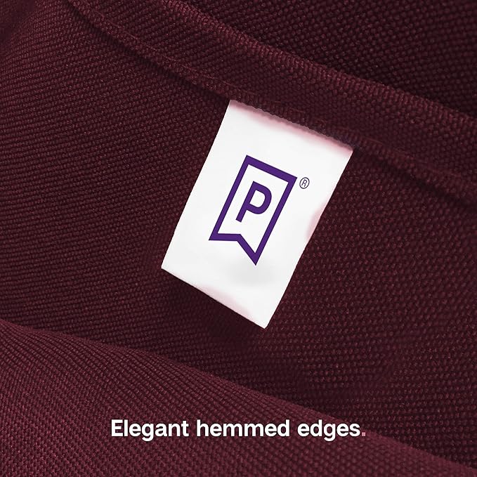 Gee Di Moda Rectangle Tablecloth - 60 x 84 Inch Burgundy Table Cloth for 5 Foot Rectangle Tables - Heavy Duty Washable Fabric - for Holiday Party, Dinner, Weddings, Baby Shower & Events