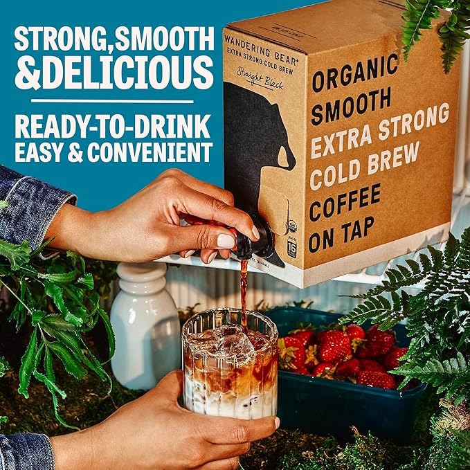 Wandering Bear Organic Vanilla Cold Brew On Tap - 96 fl oz, Iced Coffee