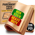 220 Pcs 9x13" Parchment Paper Sheets by Baker's Signature