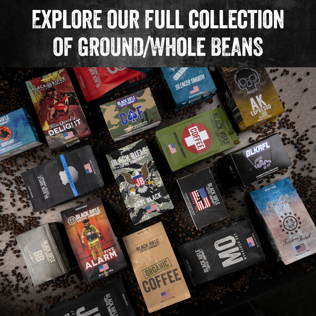 Black Rifle Coffee Dark Roast Ground Coffee Murdered Out 12 oz