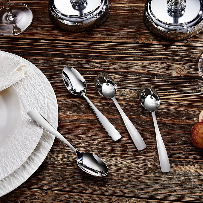KEAWELL Premium Louis 4-Piece 18/10 Teaspoon Set (6.4" Teaspoon)