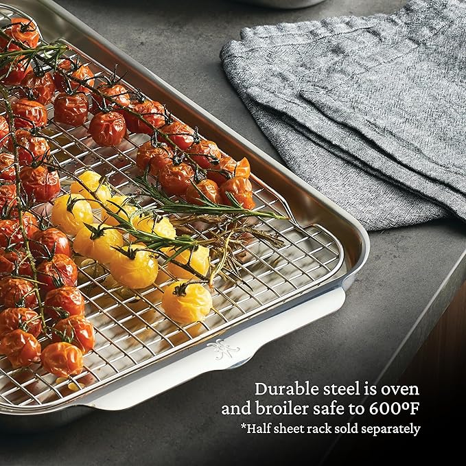 Hestan - OvenBond Collection - 13" x 18" Tri-Ply Clad Stainless Steel Half Sheet Pan