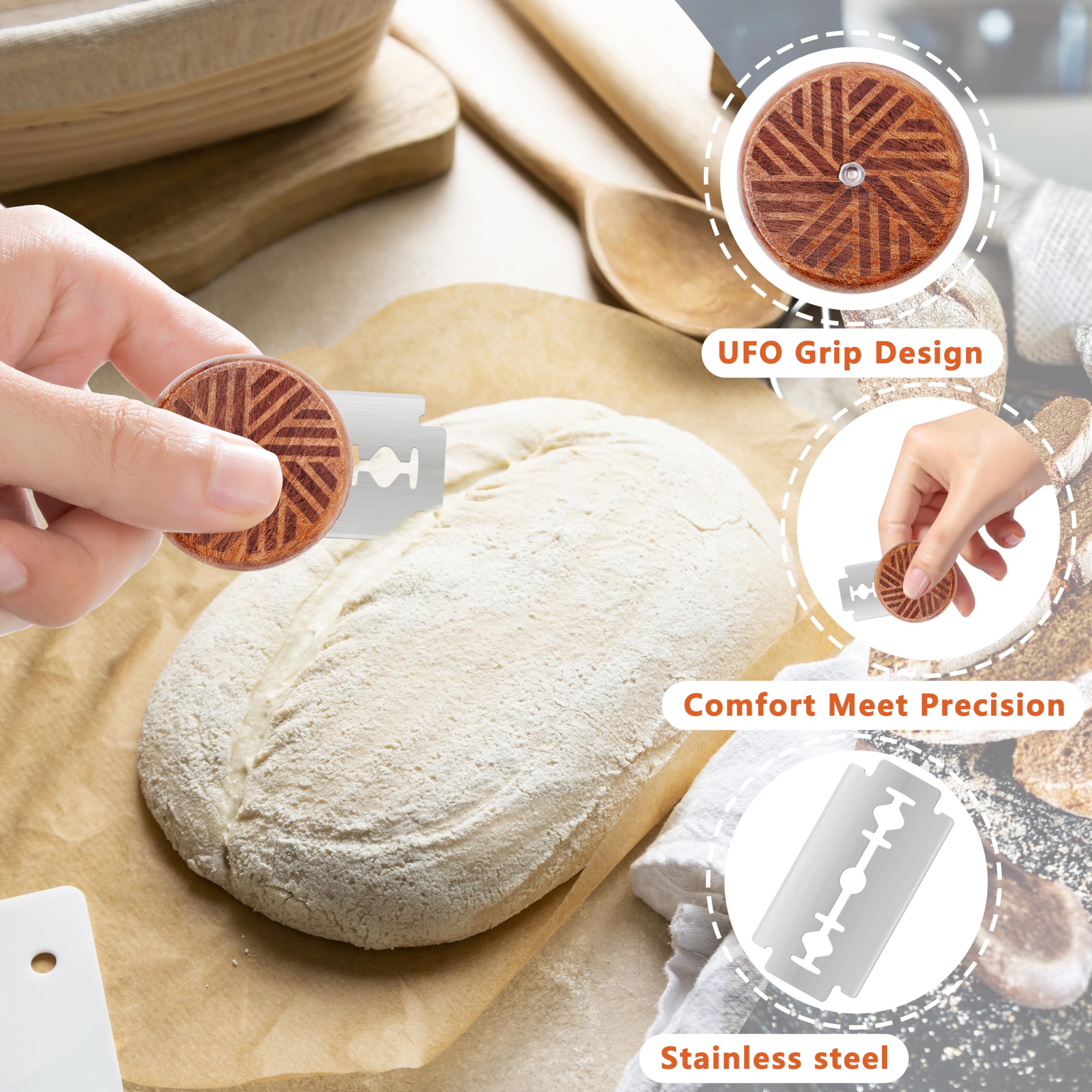 Epritliber UFO Bread Lame for Sourdough,Bread Scorer Sourdough Tool,Lines