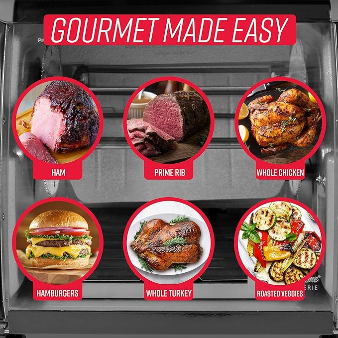 Ronco 5500 Series Countertop Rotisserie Oven, 12-lb Capacity, Black