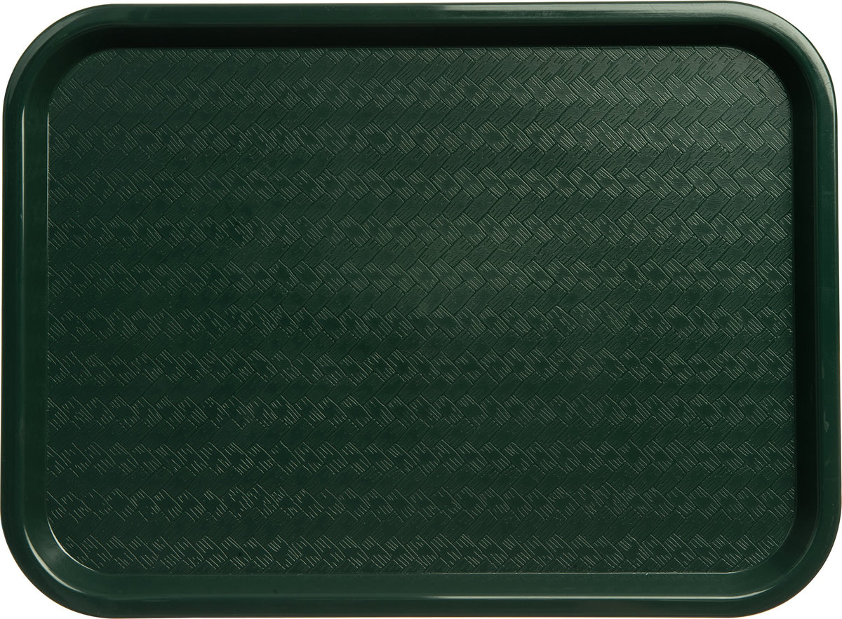 Carlisle FoodService Products Café Cafeteria Tray, Fast Food Tray for Restaurant or Commercial Use, 12" x 16", 24 Count, Forest Green