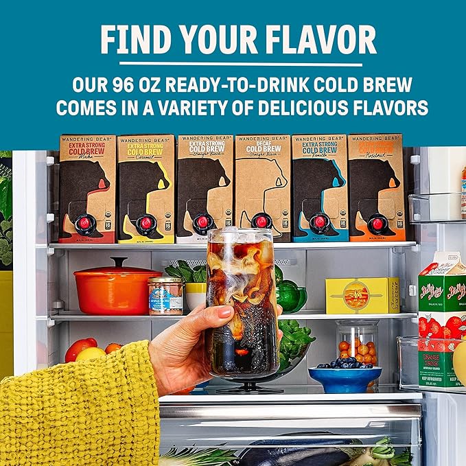 Wandering Bear Organic Vanilla Cold Brew On Tap - 96 fl oz, Iced Coffee