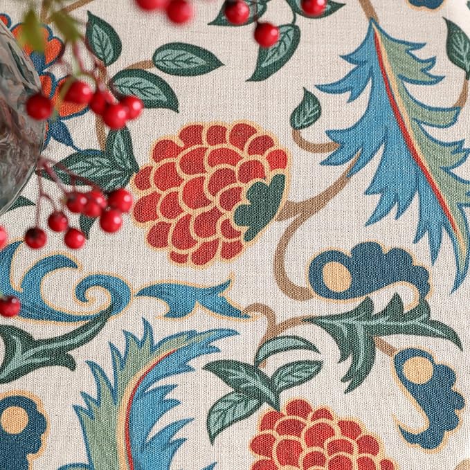 patdrea Elegant French Linen Tablecloth,Round,Diameter 67"-Puno