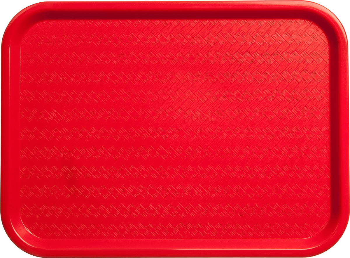 Carlisle Cafe Tray, Fast Food Restaurant Tray, 12 x 16, 1 Ct, Red