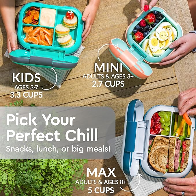 Bentgo Chill Kids 4-Compartment Bento Box Leakproof Lunch Box