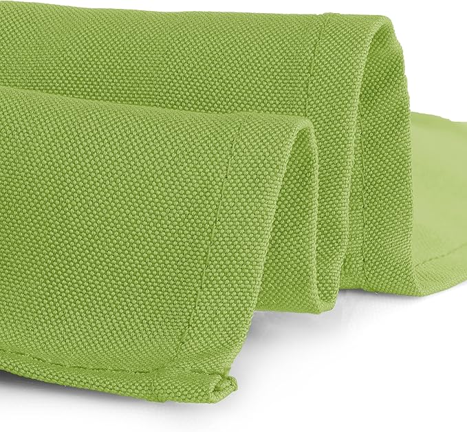 Gee Di Moda Rectangle Tablecloth - 90 x 156 Inch Apple Green Table Cloth for 8 Foot Tables with Floor-Length Drop - Heavy Duty Washable Fabric for Holiday Party, Dinner, Weddings & Baby Shower