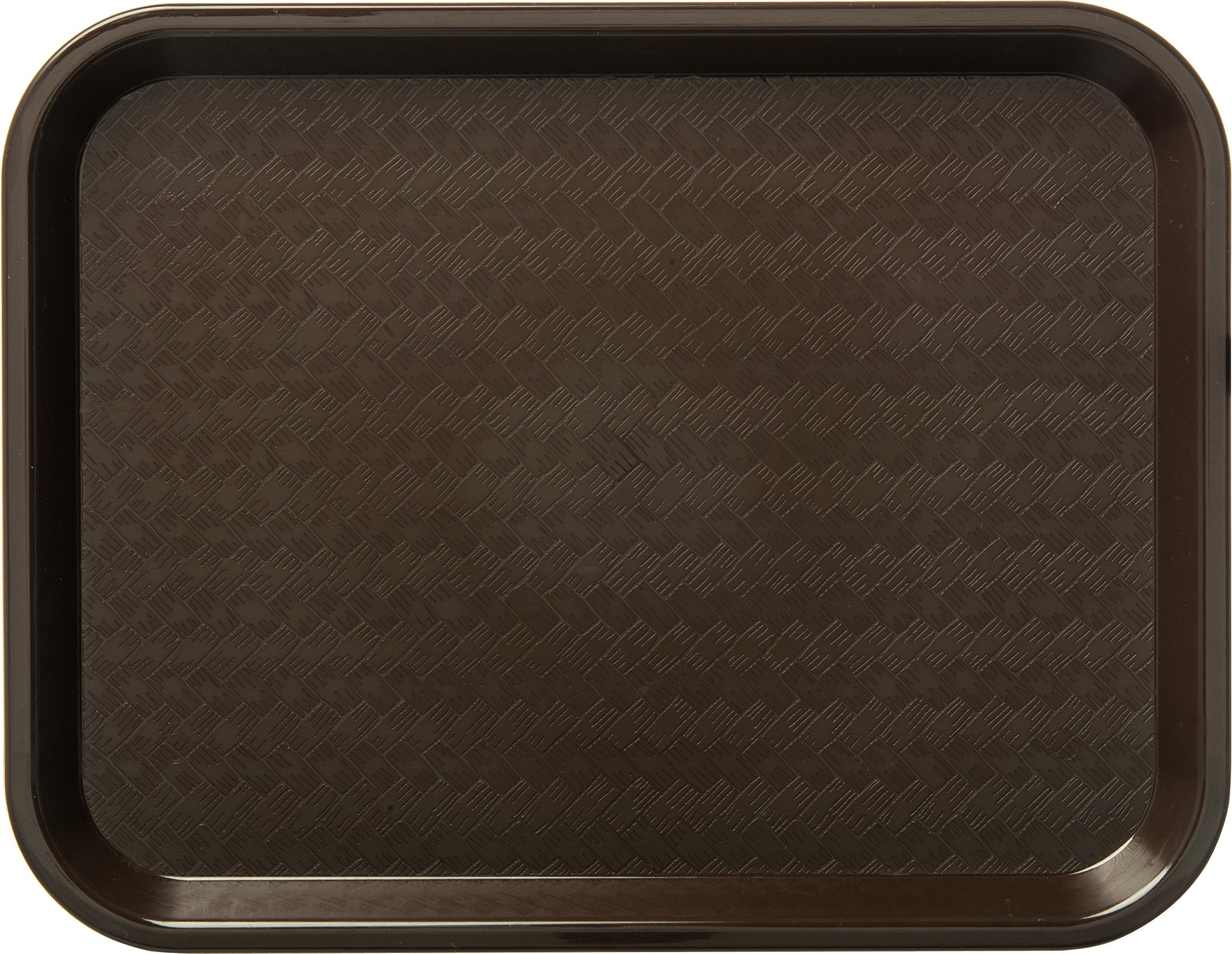 Carlisle FoodService Products CT121669 Café Standard Cafeteria / Fast Food Tray, 12" x 16", Chocolate