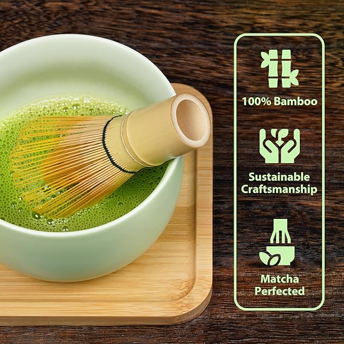 Travel Matcha Set with Portable Storage Bag, 9-Piece Japanese Matcha Kit includes Ceramic Bowl, Bamboo Whisk, Holder & Tray, Traditional Tea Ceremony Gift Box for Travel & Home