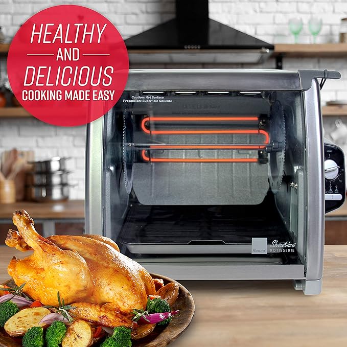Ronco 5500 Series Countertop Rotisserie Oven, 12-lb Capacity, Stainless