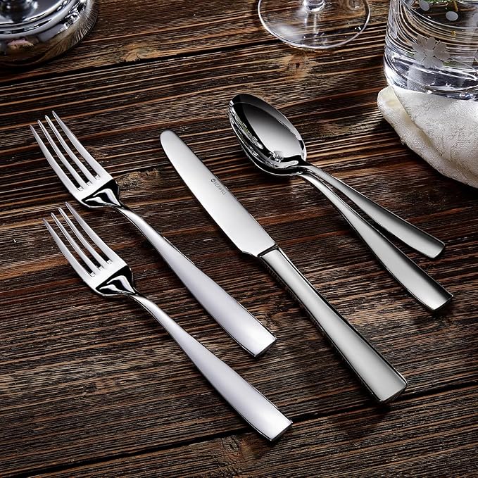 KEAWELL Premium Louis 4-Piece 18/10 Teaspoon Set (6.4" Teaspoon)