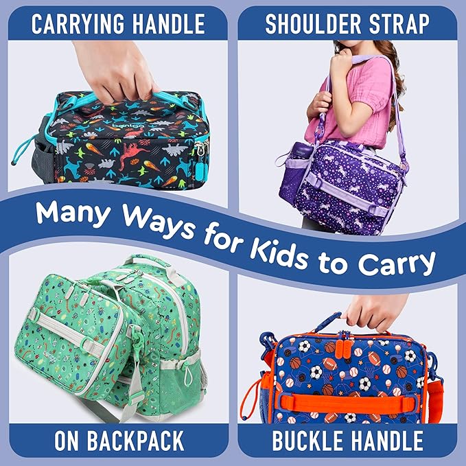 Bentgo Kids Prints Double-Insulated Reusable Lunch Bag