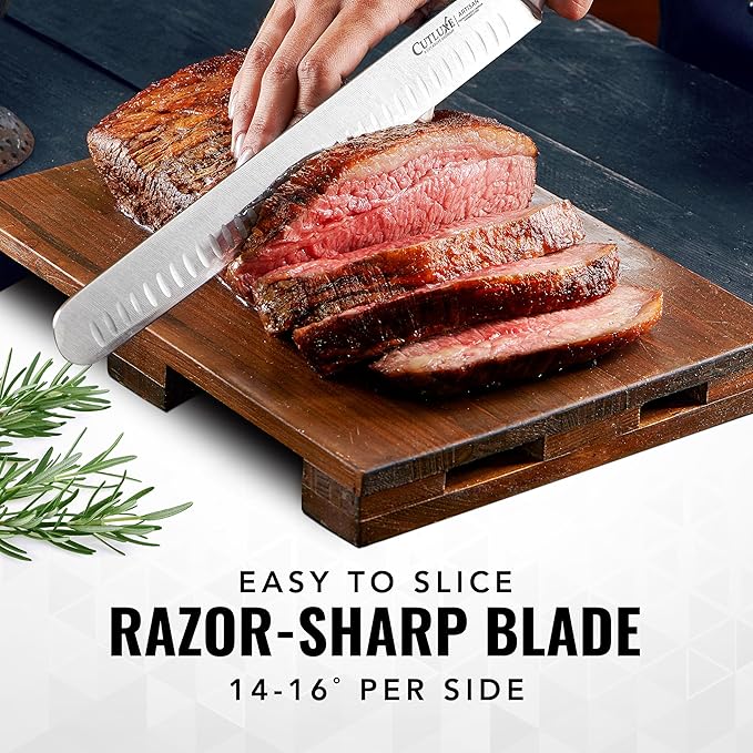 Cutluxe Brisket Knife, 12" Carving & Slicing Knife for Meat & BBQ