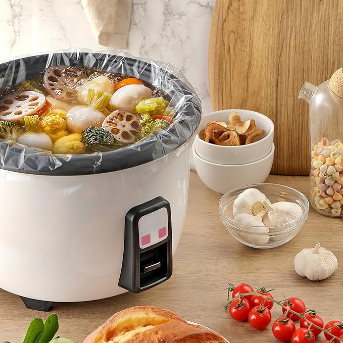 Slow Cooker Liners, 20 Pack Disposable Slow Cooker Bags for Crock Pot, BPA-Free and Easy to Clean, 13"x 21" (Fits 3-8 Quarts)