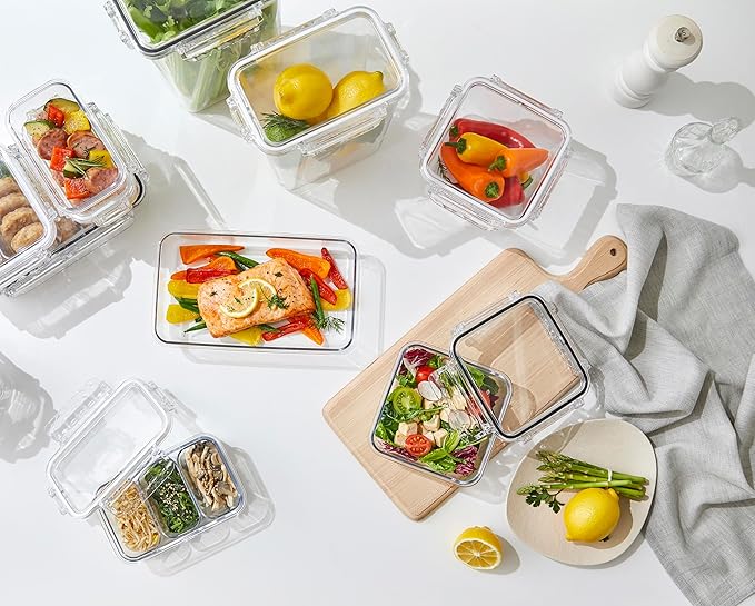 gotman Airtight Food Storage Container with Lid(13.5oz) Leak-Proof Baby Food Box | BPA-Free | Meal Prep | Microwave, Freezer and Dishwasher Safe | Kitchen Fridge Organizer Boxes | Fresher Food