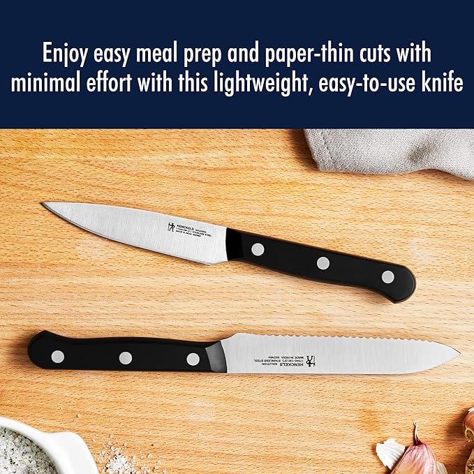 Henckels Solution 4-Inch Paring Knife, Razor-Sharp, German Engineered